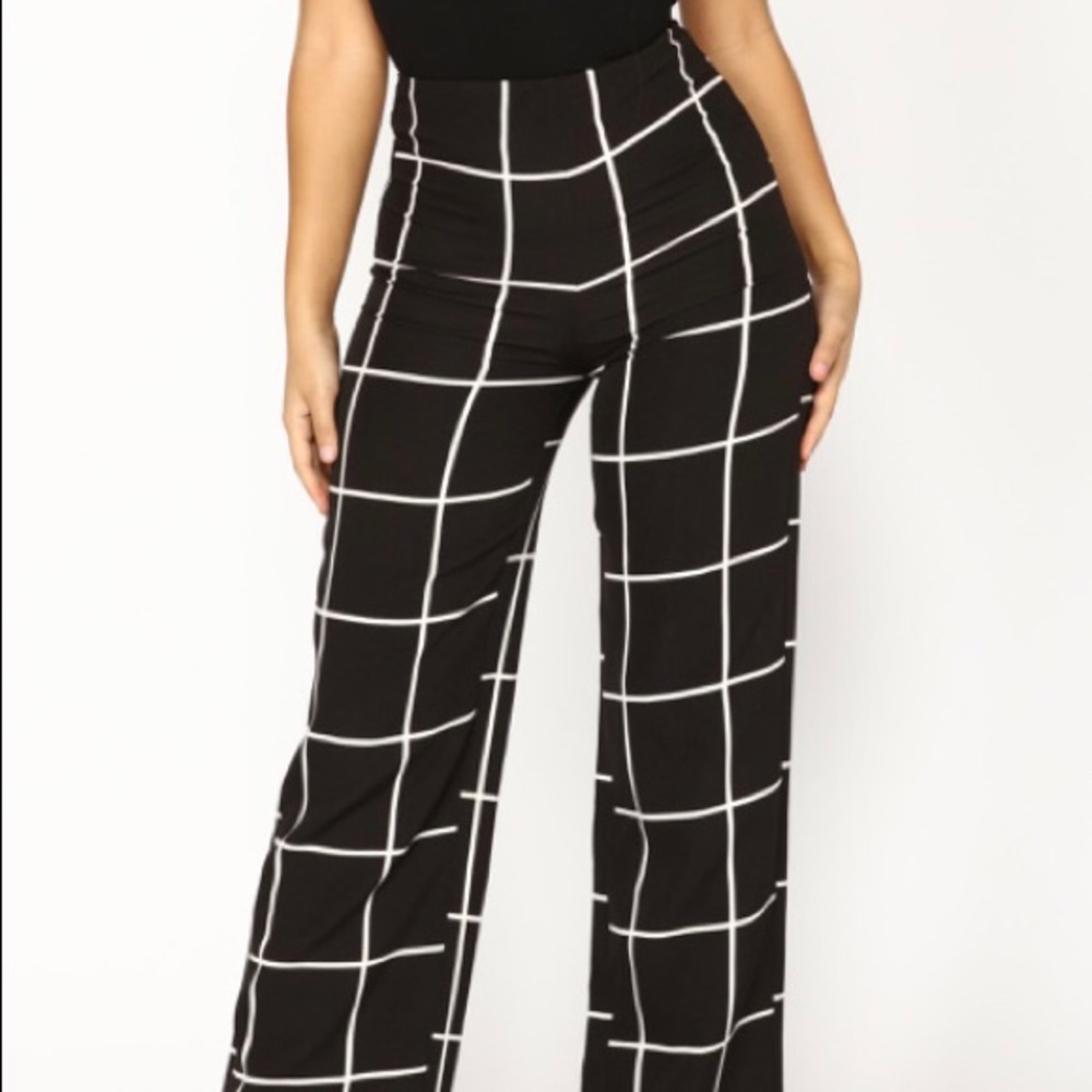 NEW Fashion Nova Grid Pants
